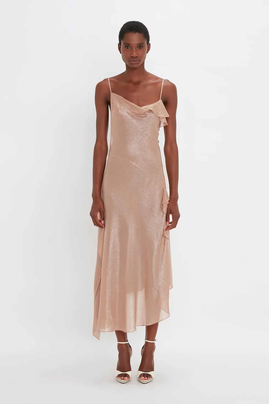 Floor-Length Dress in Ginger